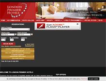 Tablet Screenshot of londonpremierhotels.com